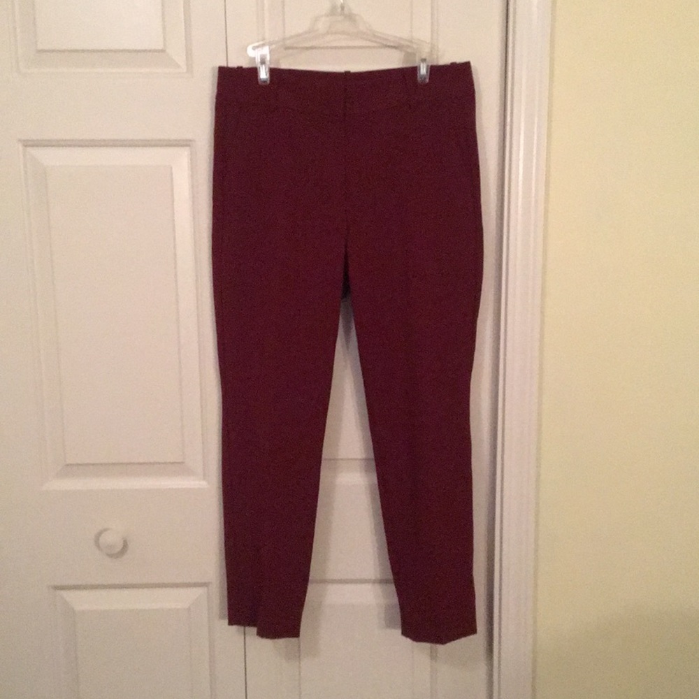 J. Crew NEW Burgundy Dress Pants